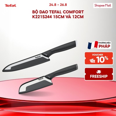 Bộ dao Tefal Comfort K221S244 15cm và 12cm