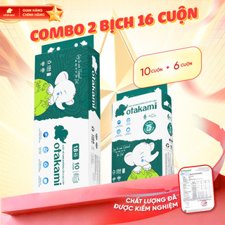 [COMBO TRẢI NGHIỆM] Giấy Vệ Sinh Không Lõi OTAKAMI 16 Cuộn 2 Bịch Tan Nhanh Chuẩn Xuất Khẩu