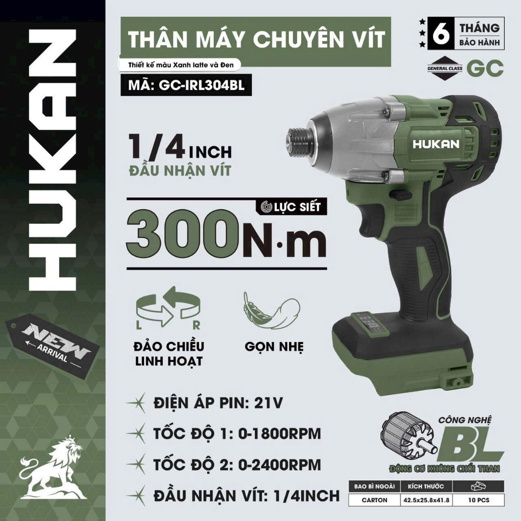 Máy siết bulong Hukan 21/8 ko chỉnh giá