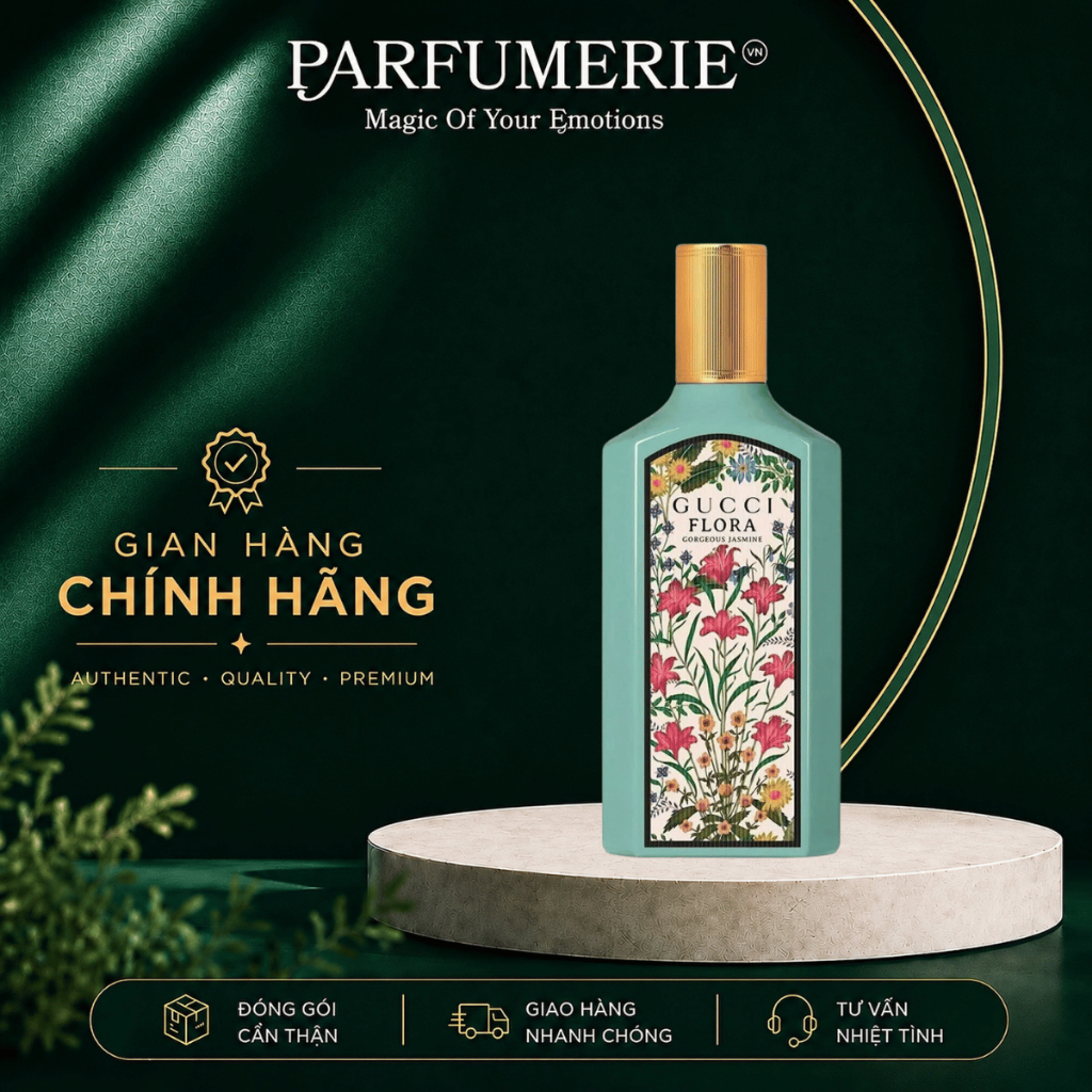 Nước hoa nữ Gucci Flora Gorgeous Jasmine EDP 100ml hương thơm Sang trọng, Thanh lịch