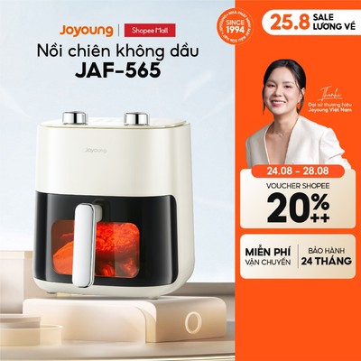 Nồi chiên không dầu 5L 1500W Joyoung JAF-565 điều khiển núm xoay