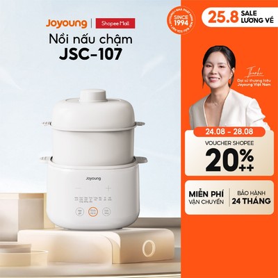 Nồi nấu chậm 1L 200W Joyoung JSC-107 kèm khay hấp