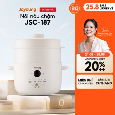 Nồi nấu chậm 1.8L 300W Joyoung JSC-187 kèm khay hấp