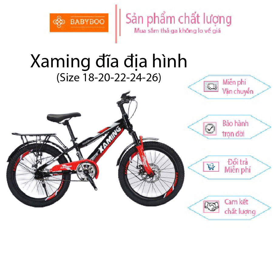 Xe đạp Xaming Nam địa hình khung to, size 18-26 dành cho thiếu niên - Babyboo.4kids