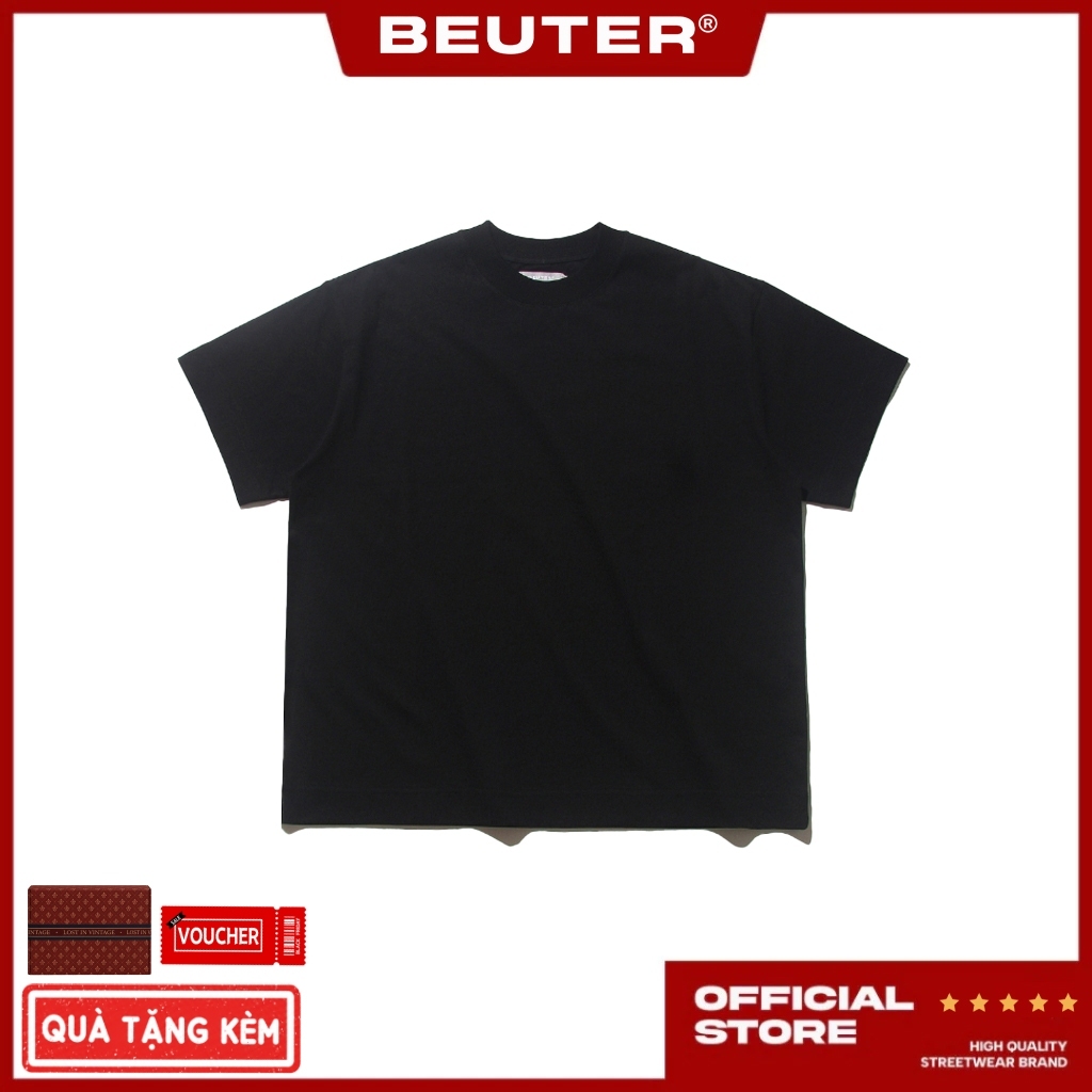 Beuter - Áo Thun Beuter Blank Form Boxy Vải Cotton Unisex
