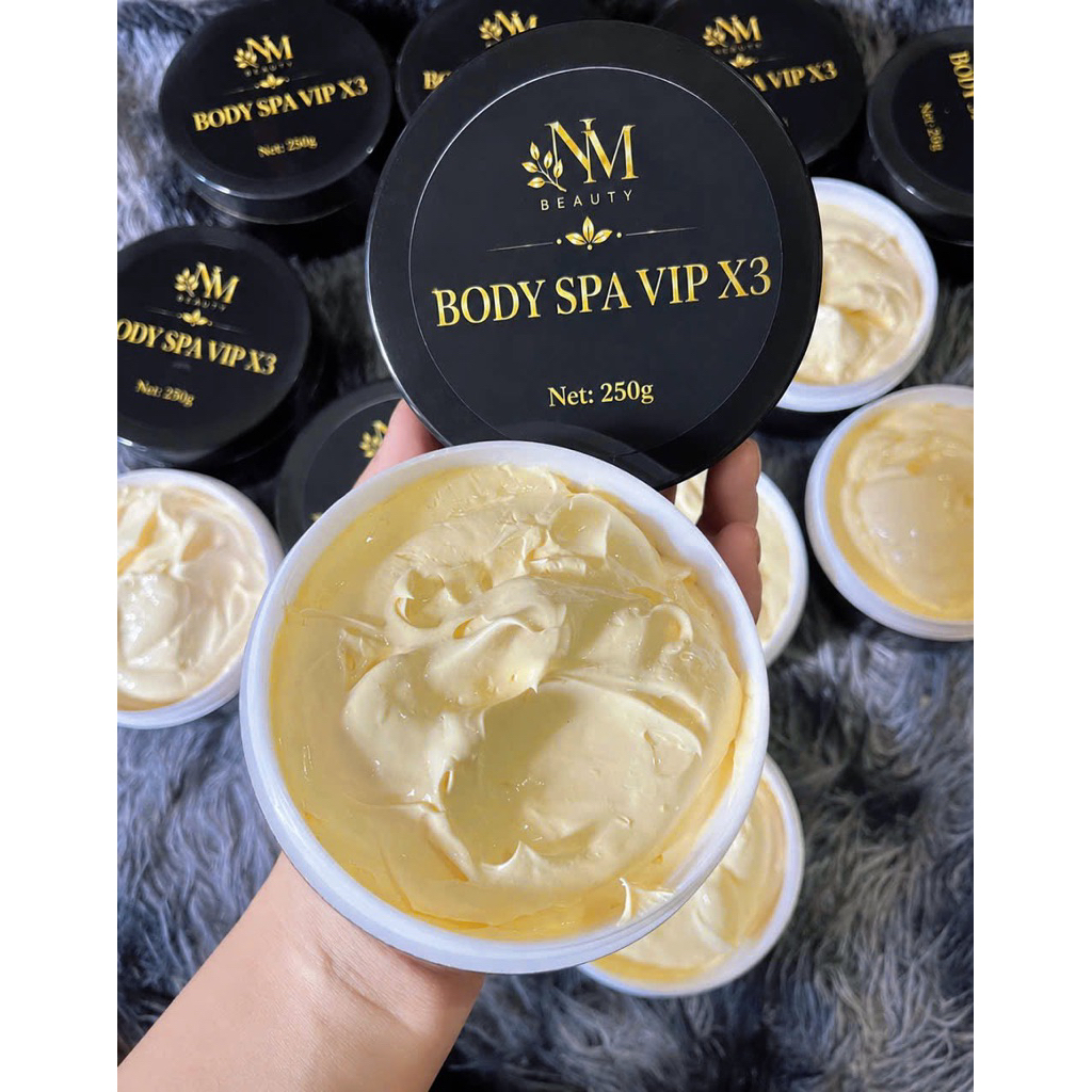 Kem Body Spa Vip khử đen, da vàng, trắng mạnh x3 không cần ủ 250g