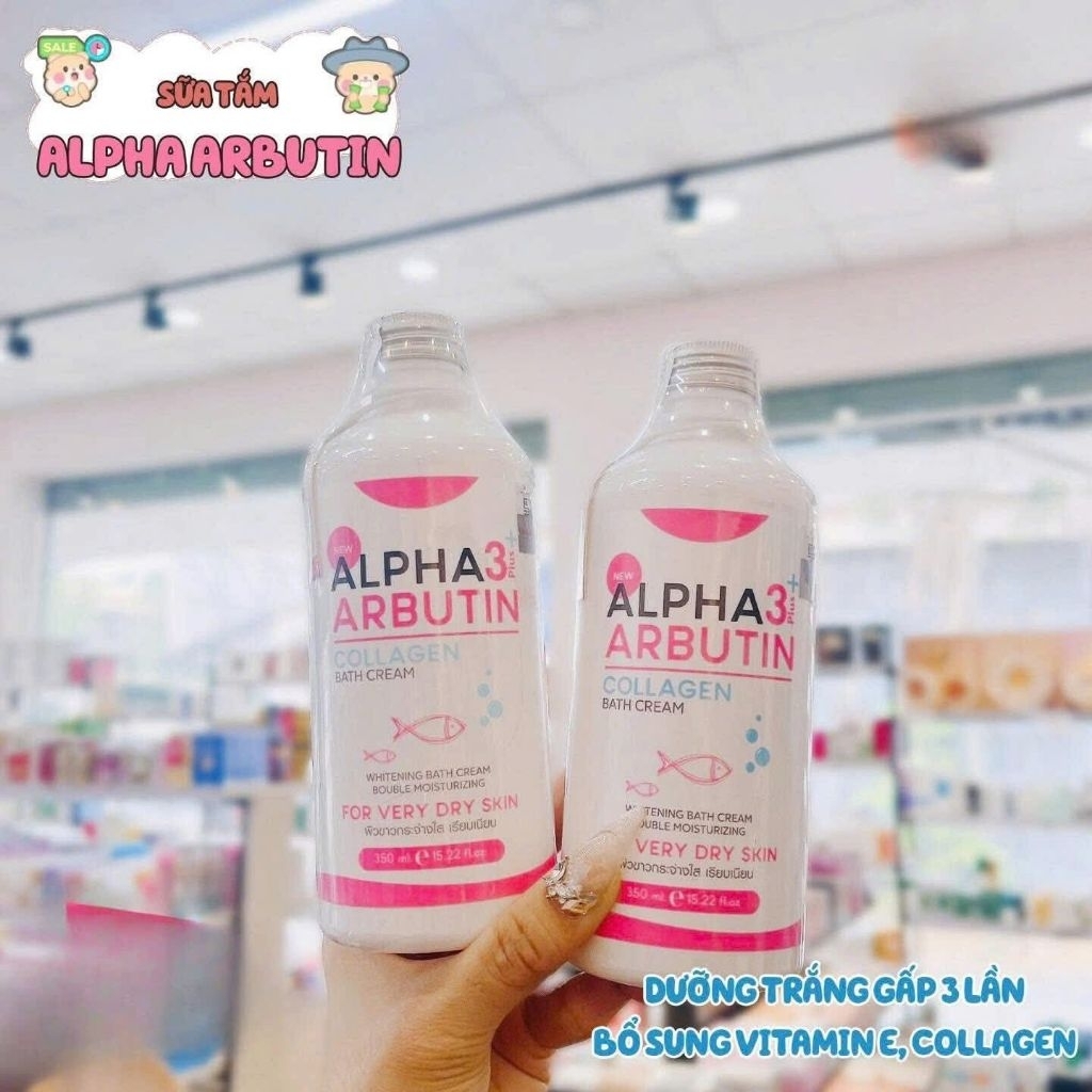 Sữa Tắm Alpha 3+ Arbutin Colaagen Chính Hãng 350ml