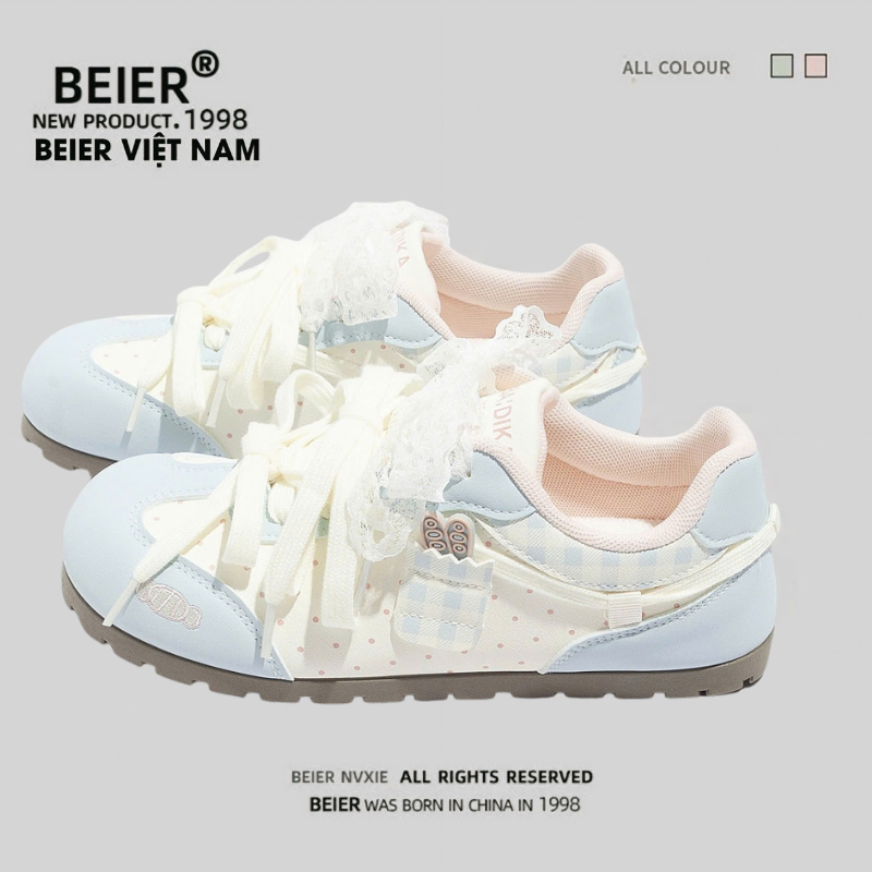 BEIER Giày thể thao BEIER Chính Hãng AUTH giày sneaker BEIER thoáng khí êm chân xinh đẹp 36126 - xan