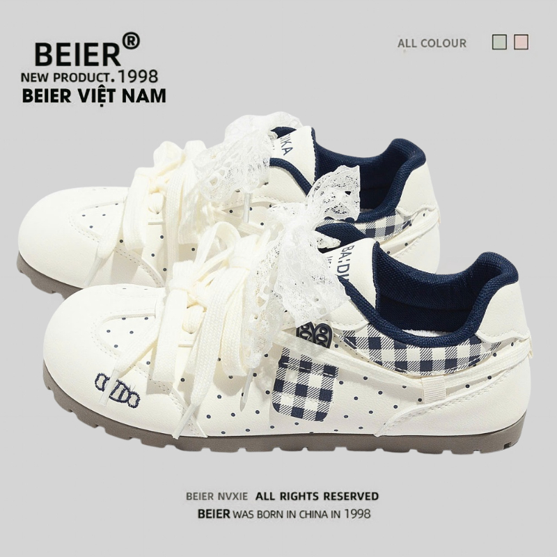 BEIER Giày thể thao BEIER Chính Hãng AUTH giày sneaker BEIER thoáng khí êm chân xinh đẹp 36126 - xan