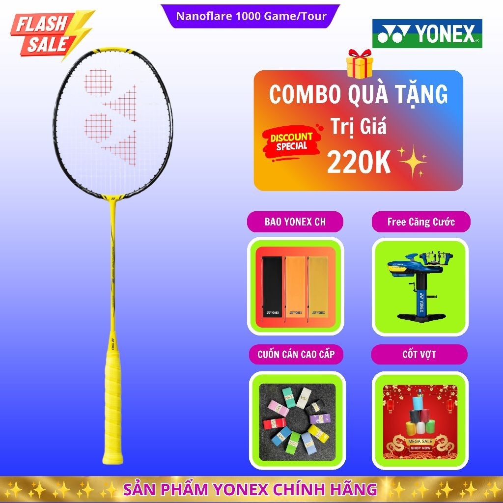 ✅【Hỏa Tốc + Căng Cước】Vợt cầu lông Yonex Nanoflare 1000z, 1000 tour, 1000 game chính hãng (Kèm phiếu