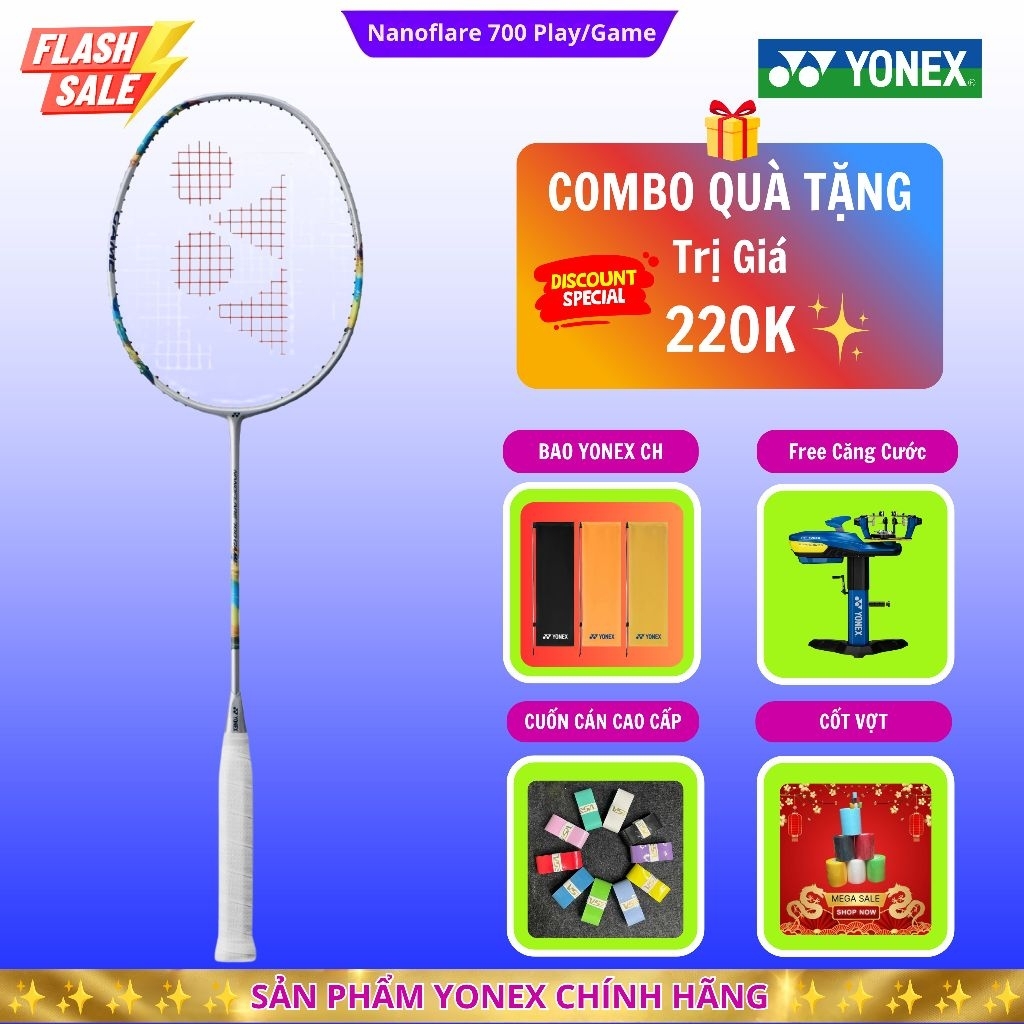 ✅【Hỏa Tốc+Căng Cước】Vợt cầu lông Yonex Nanoflare 700 Play / Game chính hãng (kèm phiếu bảo hành), lố