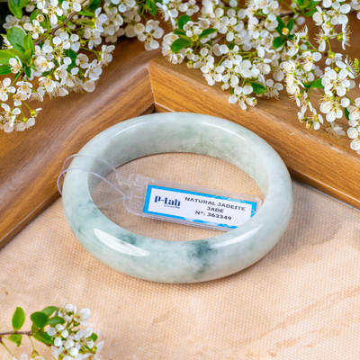 Vòng Tay Cẩm Thạch Mã 363349 Type A Ni 55 Bản Hẹ - Ngọc Trai Trường Thịnh