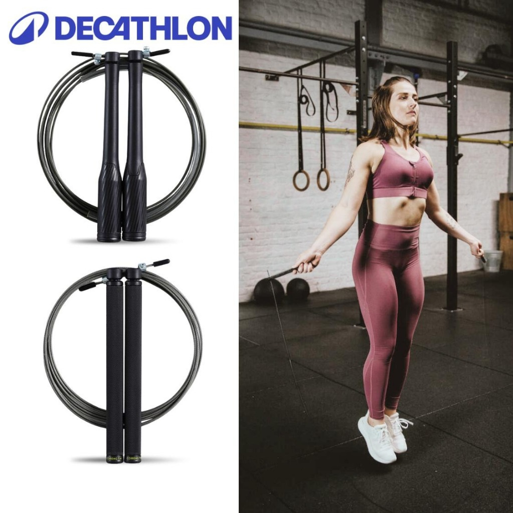 Dây nhảy speed đen DECATHLON DOMYOS mã 8641821