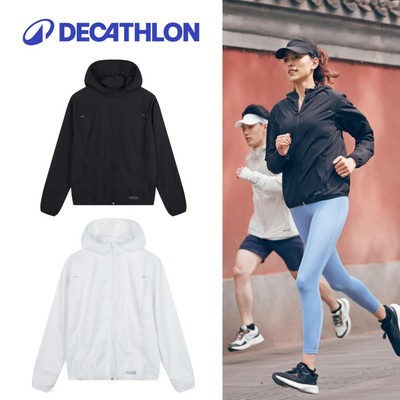 Áo khoác chạy bộ nữ chống gió DECATHLON 100 Wind đen mã 8882070