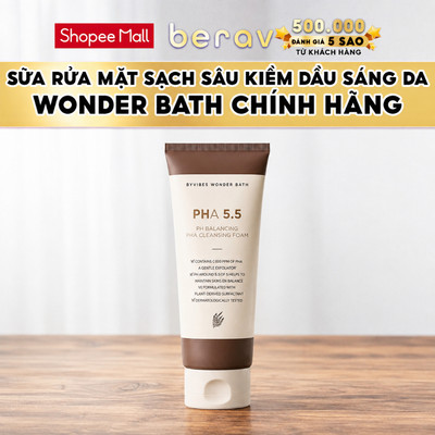 [SALE THANH LÝ] Sữa rửa mặt rau củ sủi bọt thải độc 3 in 1 Byvibes Wonder Bath Super Vegitoks Cleanser 300ML