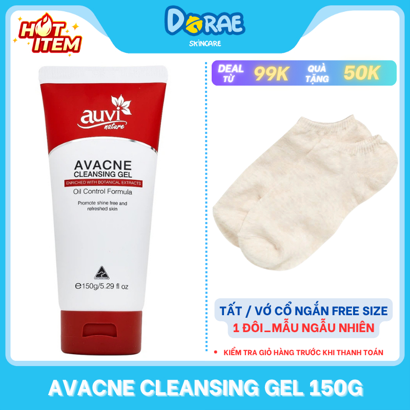 AUVI NATURE l Sữa rửa mặt kiềm dầu giảm mụn Auvi Avacne Cleansing Gel