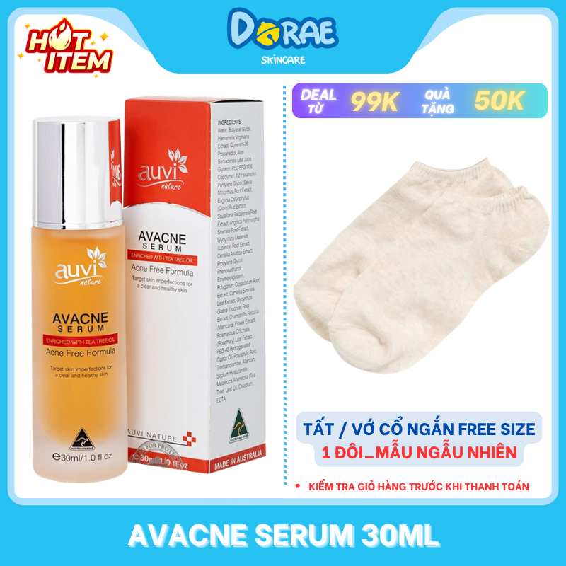 AUVI NATURE l Tinh chất hỗ trợ giảm mụn, giảm nhờn, mờ thâm mụn Avacne Serum