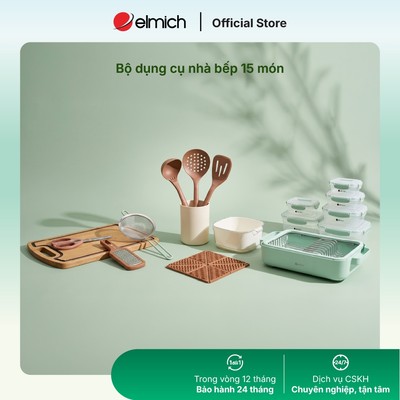 Bộ dụng cụ nhà bếp Elmich 17 món