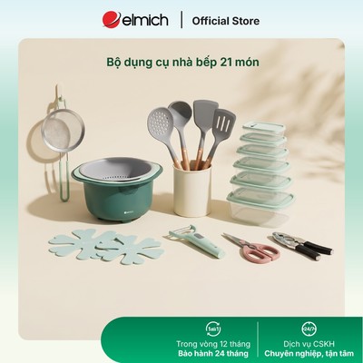 Bộ dụng cụ nhà bếp Elmich 21 món
