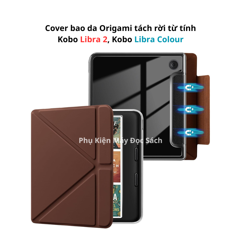 Bao Da Cover Tách Rời Kobo Libra Colour/Libra 2, Máy Đọc Sách Kobo Libra Colour, Kobo Libra 2