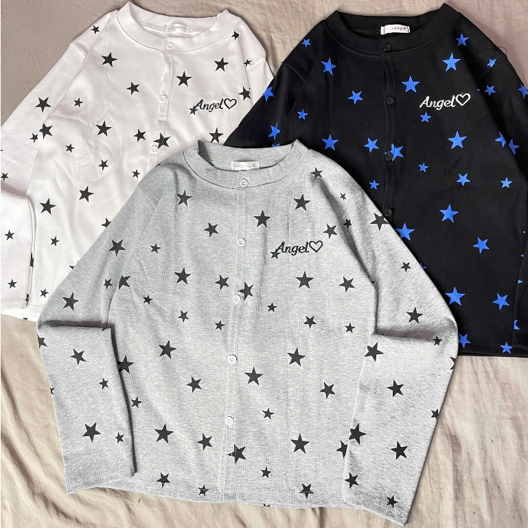 [DEAL SỐC GIẢM 69%]Áo cdg hình ngôi sao thêu chữ angel mẫu mới hotrend chất coton tăm zip hot 2026