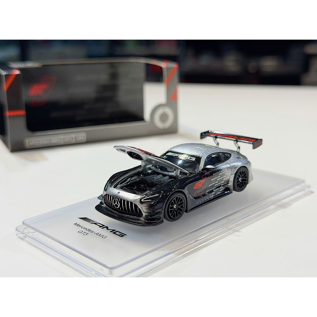 XE MÔ HÌNH MERCEDES BENZ AMG GT3 GREY,TỶ LỆ 1/64 KILO