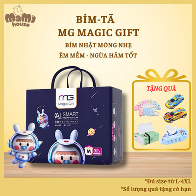 [Tặng Quà] Tã/Bỉm Đêm MG Magic Gift Nhật Bản, Thấm Hút Tốt Chống Tràn Vượt Trội, Đủ Size Từ NB-4XL