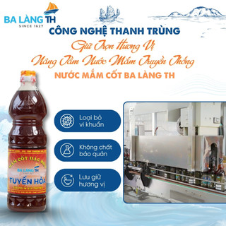 Xách Nước Mắm Cốt Đặc Biệt Ba Làng TH 900ml Combo 2 Chai