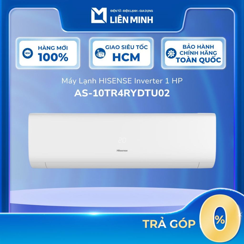 [Phí Lắp đặt 0Đ HCM] AS-10TR4RYDTU02 1HP -  AS-12TR4RYDTU00B 1.5HP | Máy lạnh Hisense Inverter