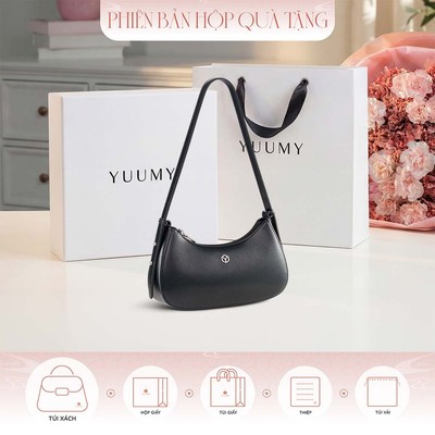 Bộ hộp quà YUUMY (Túi đeo vai nữ YUUMY YN358 + Hộp quà YHQ3T + Túi giấy YTG3T + Túi rút BVR3838 + Thiệp cảm ơn YBT1)