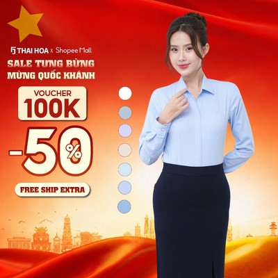 Áo sơ mi 103 dài tay chất liệu sợi tre trơn cao cấp giấu cúc Thái Hòa công nghệ mới