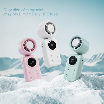 Quạt điện cầm tay mini chạy pin Elmich Daily HFE1622