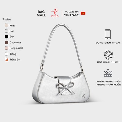 Túi nữ đeo vai đính nơ dễ thương Petla LN29