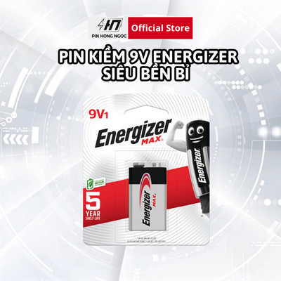 Vỉ 1 Viên Pin 9V ENERGIZER 522 BP1 siêu bền - Hàng Chính Hãng