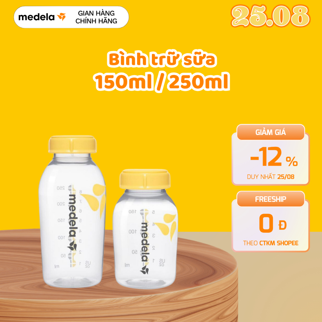 Bình trữ sữa Medela (150ml/250ml)
