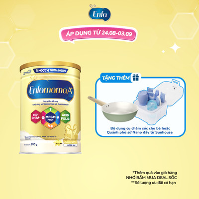 Sữa Bầu Enfamama A+ - Vị Vanilla - 830g