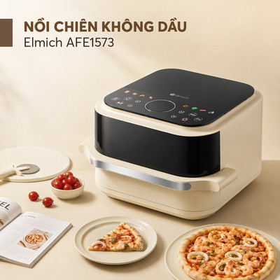 Nồi chiên không dầu pizza Elmich Plus dung tích 5.5L