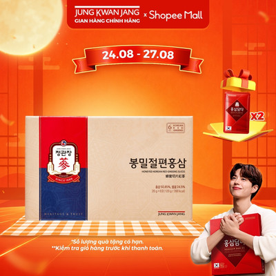 Hồng Sâm Cắt Lát Tẩm Mật Ong KGC Jung Kwan Jang (6 gói x 20g)