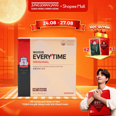 Tinh Chất Hồng Sâm Pha Sẵn KGC Jung Kwan Jang EveryTime Original (30 gói x 10ml)