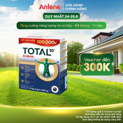 [SẢN PHẨM MỚI] Sữa Bột Total 10 hộp 1,2kg dinh dưỡng đầy đủ và cân đối cho người lớn tuổi