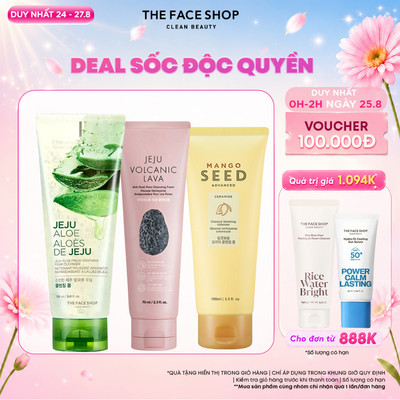 [FS]Combo 3 Sữa Rửa Mặt THE FACE SHOP Dành Cho Mọi Loại Da (mix nhiều loại)