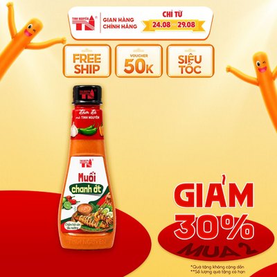 [DEAL MỞ BÁN] Muối Chanh Ớt Tinh Nguyên (200g) - Xốt Muối Ớt Đỏ