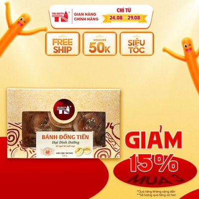 Bánh Đồng Tiền Hạt Dinh Dưỡng Tinh Nguyên (120g)