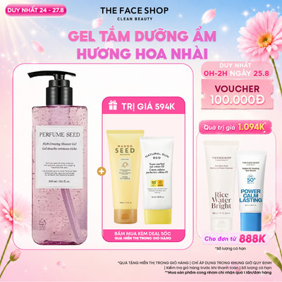 [SALE]Sữa Tắm THE FACE SHOP Hương Nước Hoa Perfume Seed Rich Creamy Shower Gel 300ml