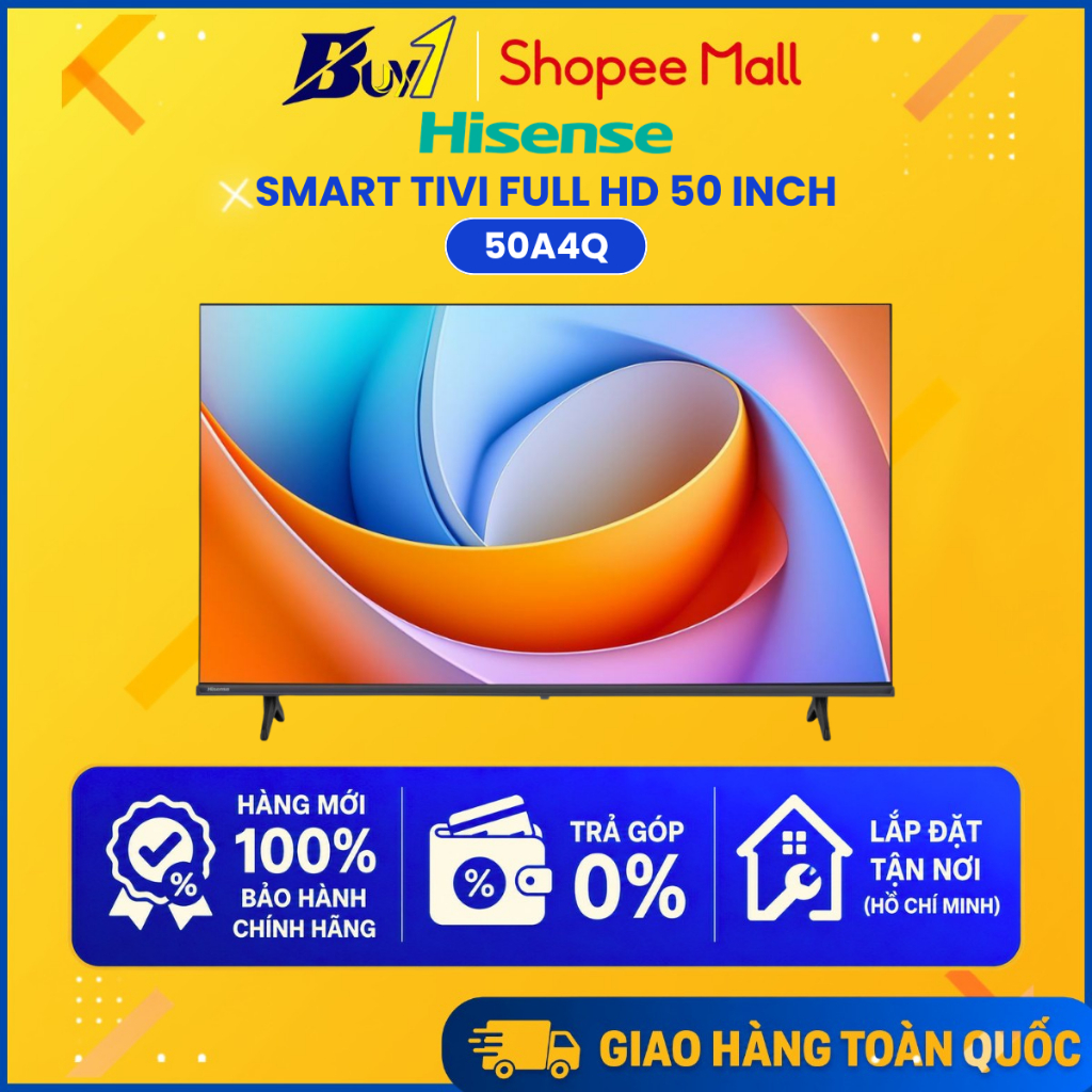 50A4Q - Smart Tivi Hisense Full HD 50 Inch 50A4Q - Hàng chính hãng