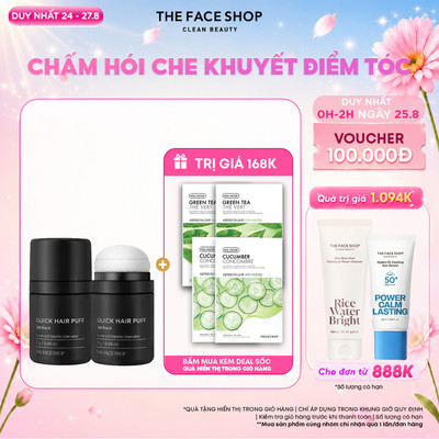 [SALE] Phấn Che Khuyết Điểm Tóc Thưa, Tóc Mỏng THE FACE SHOP Quick Hair Puff 7g