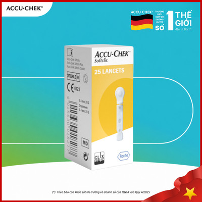 Hộp 25 Kim Chích Máu ACCU-CHEK SoftClix Dùng Cho Máy ACCU-CHEK Active & Instant
