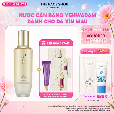 [VOUCHER 8% TỐI ĐA 120K][SALE]Nước Cân Bằng Dưỡng Da TheFaceShop Yehwadam Hwansaenggo Toner 160ml