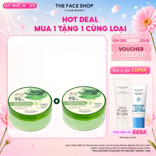 FSCombo 2 Gel Dưỡng Da Đa Năng TheFaceShop Jeju Aloe Fresh Soothing Gel 300mlx2