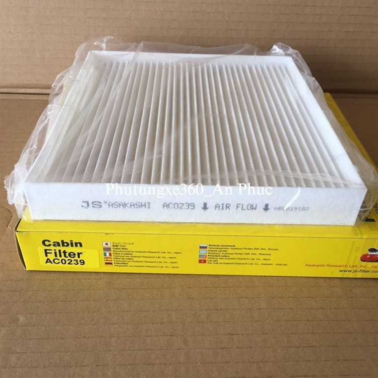 Lọc Điều Hòa Máy Lạnh xe Hyundai Venue 2019-2025 hiệu JS ASAKASHI AC0239 97133-D1000 97133-D3000